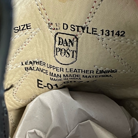 Dan Post Womens Cowboy Cowgirl Country Western Red Black Boots Size 5.5 - Picture 5 of 8